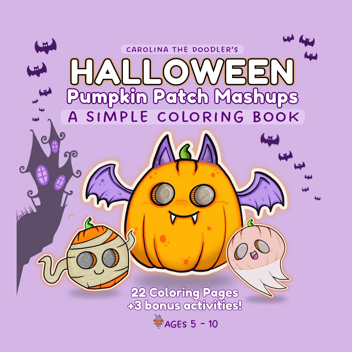 Halloween Pumpkin Patch Mashups Coloring Book - Image 1