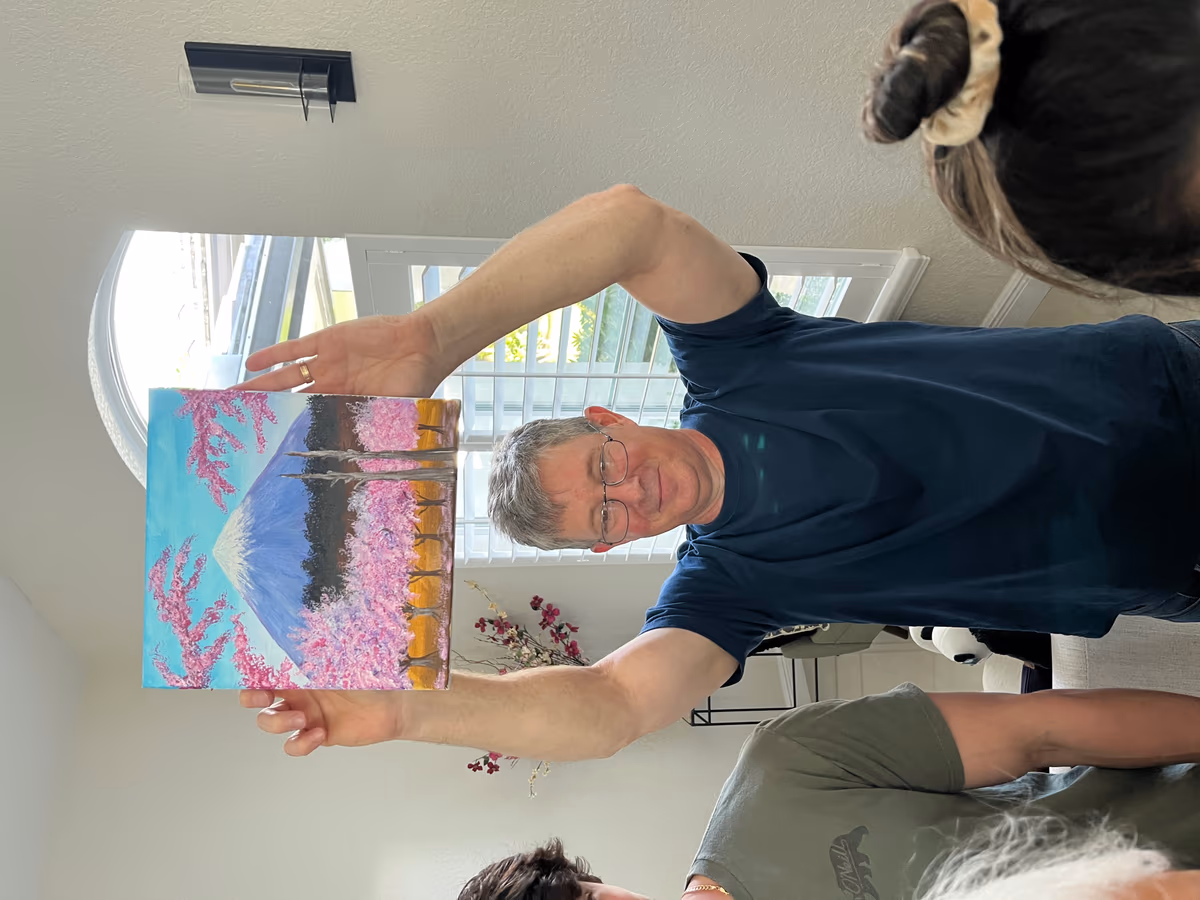 Paint-along party moment 8