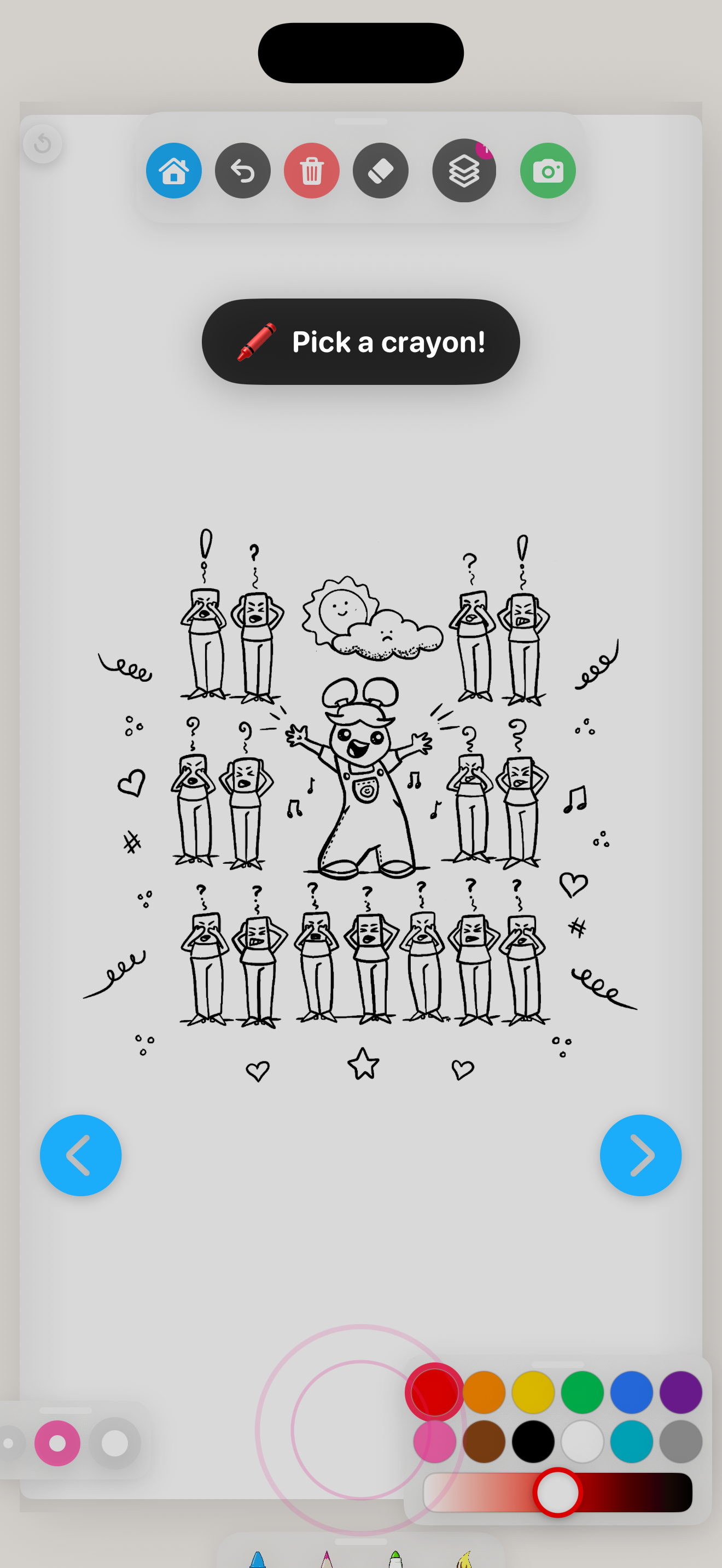 Doodler Pad — crayon, pencil, marker, paintbrush tools